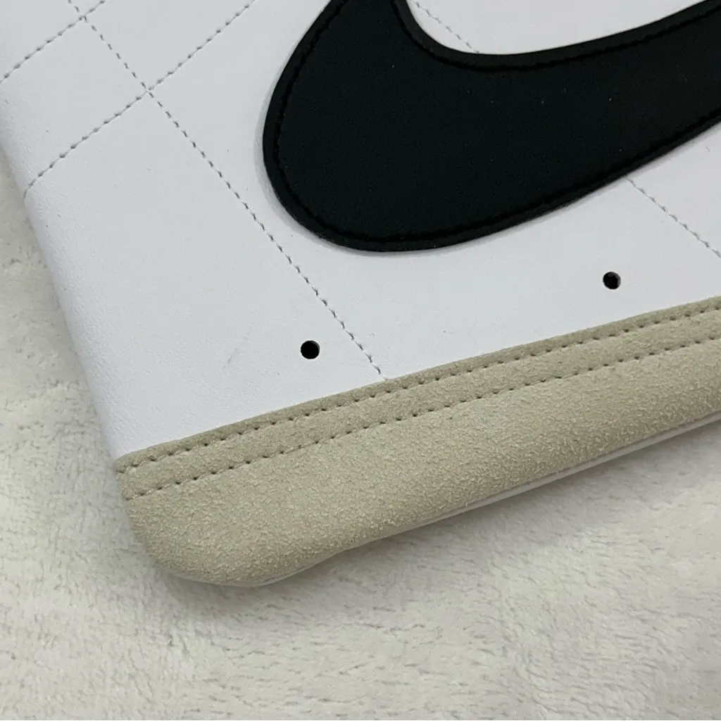 Nike Icon Blazer Wristlet White/Black Swoosh PU Leather Phone Cards Clutch Bag - Image 7