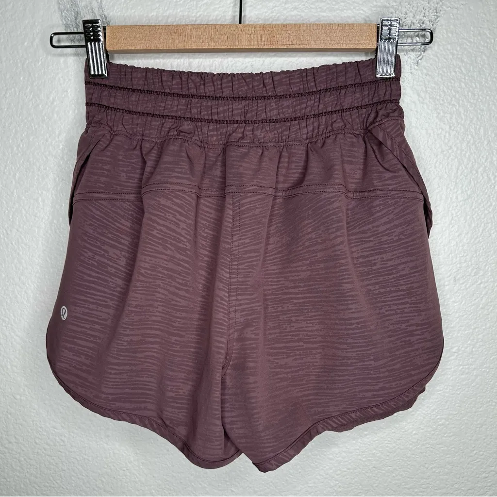 Lululemon Bootcamp Ready Short 3.5" Stride Emboss Cherry Cola 4 - Image 8