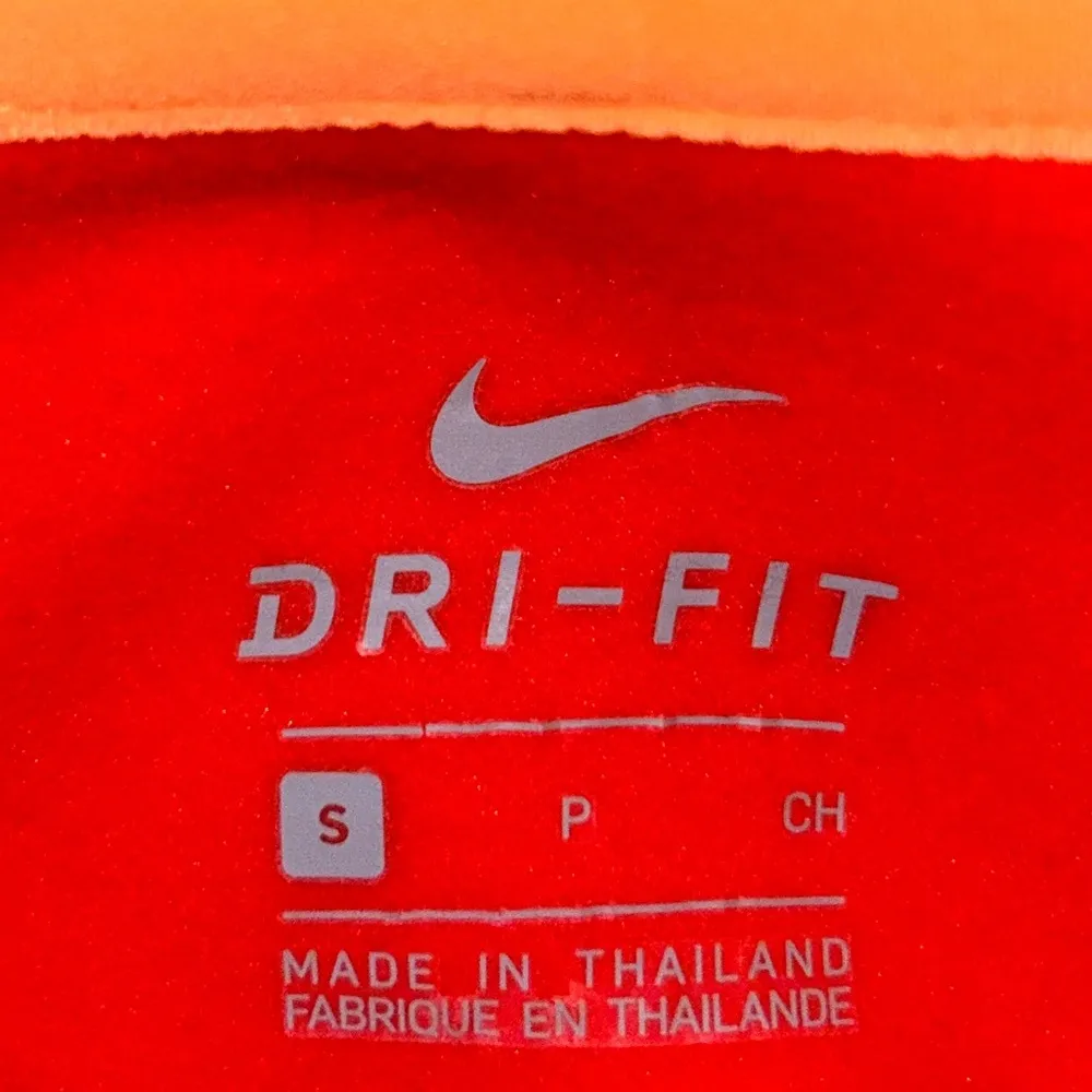 Hot Pink Red Peach Orange Nike Dri-Fit Athletic Zip Up Jacket Women’s Size Small - Image 3