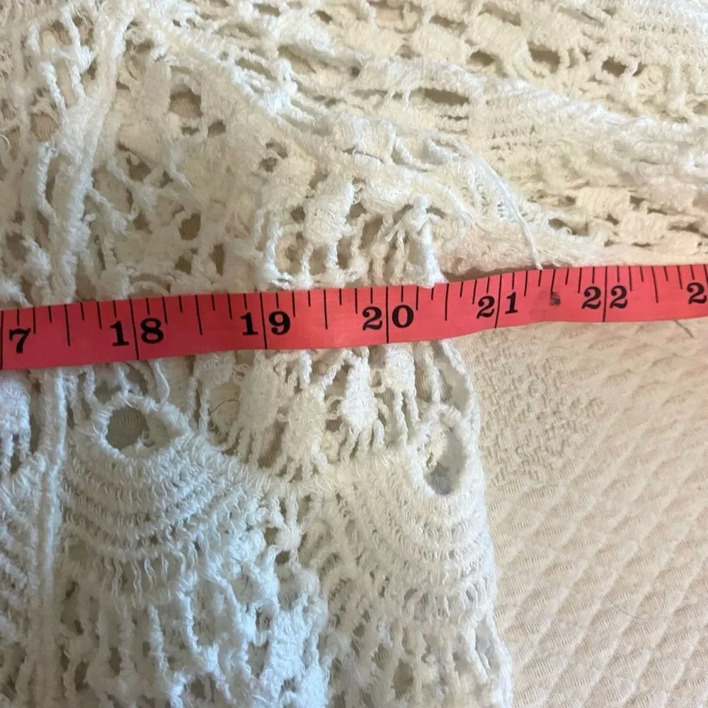 Ivy & Lace made in Italy 100% cotton Crochet White Top One Size Size undefined - Image 6