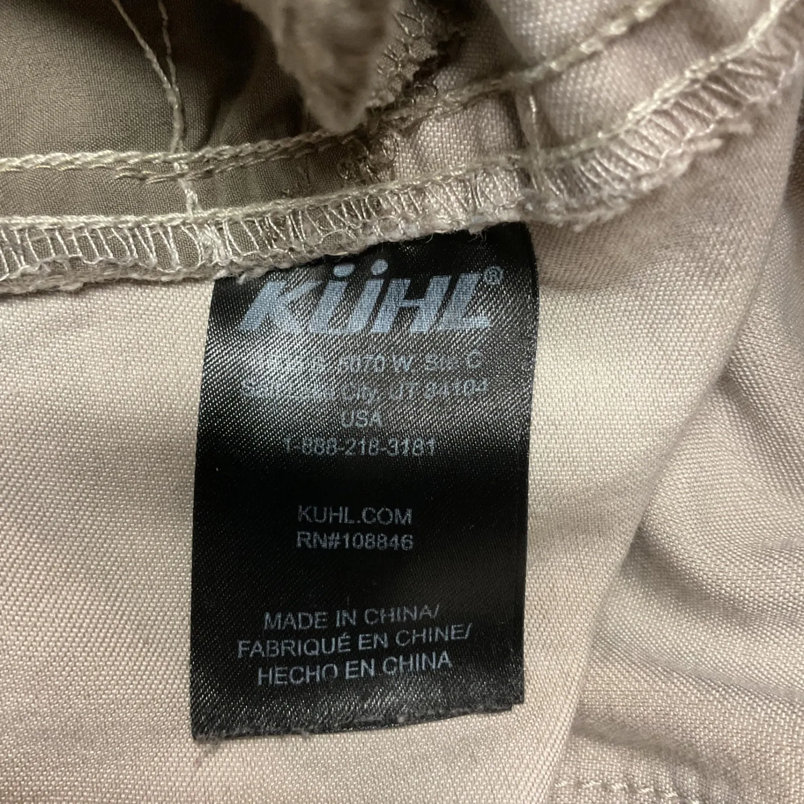 Kuhl Klaudette Straight Leg Cotton Khaki Tan Outdoors Hiking Pants Size 8Reg - Image 11