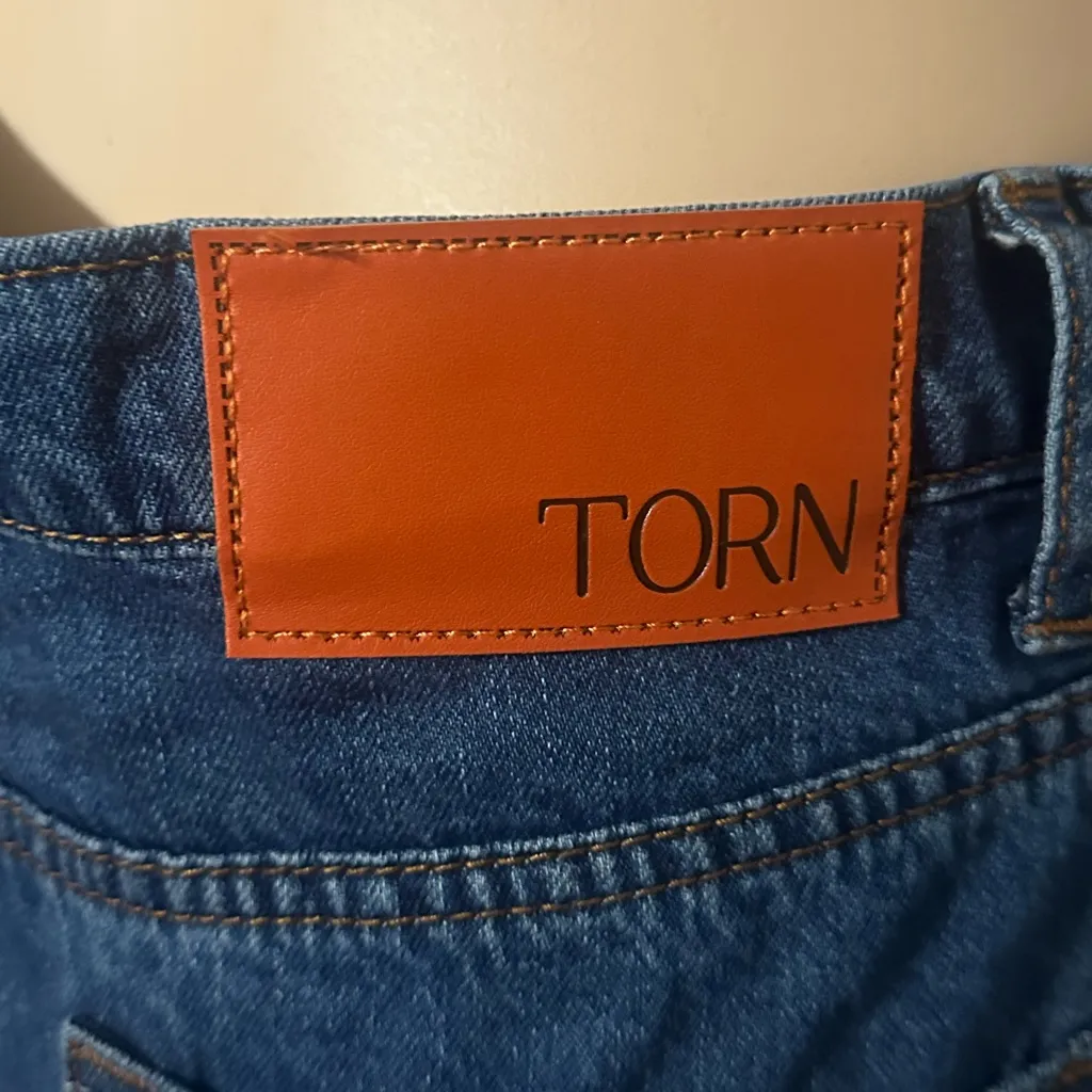 TORN by Ronny Kobo Women's Blue Cargo Jeans - Image 9