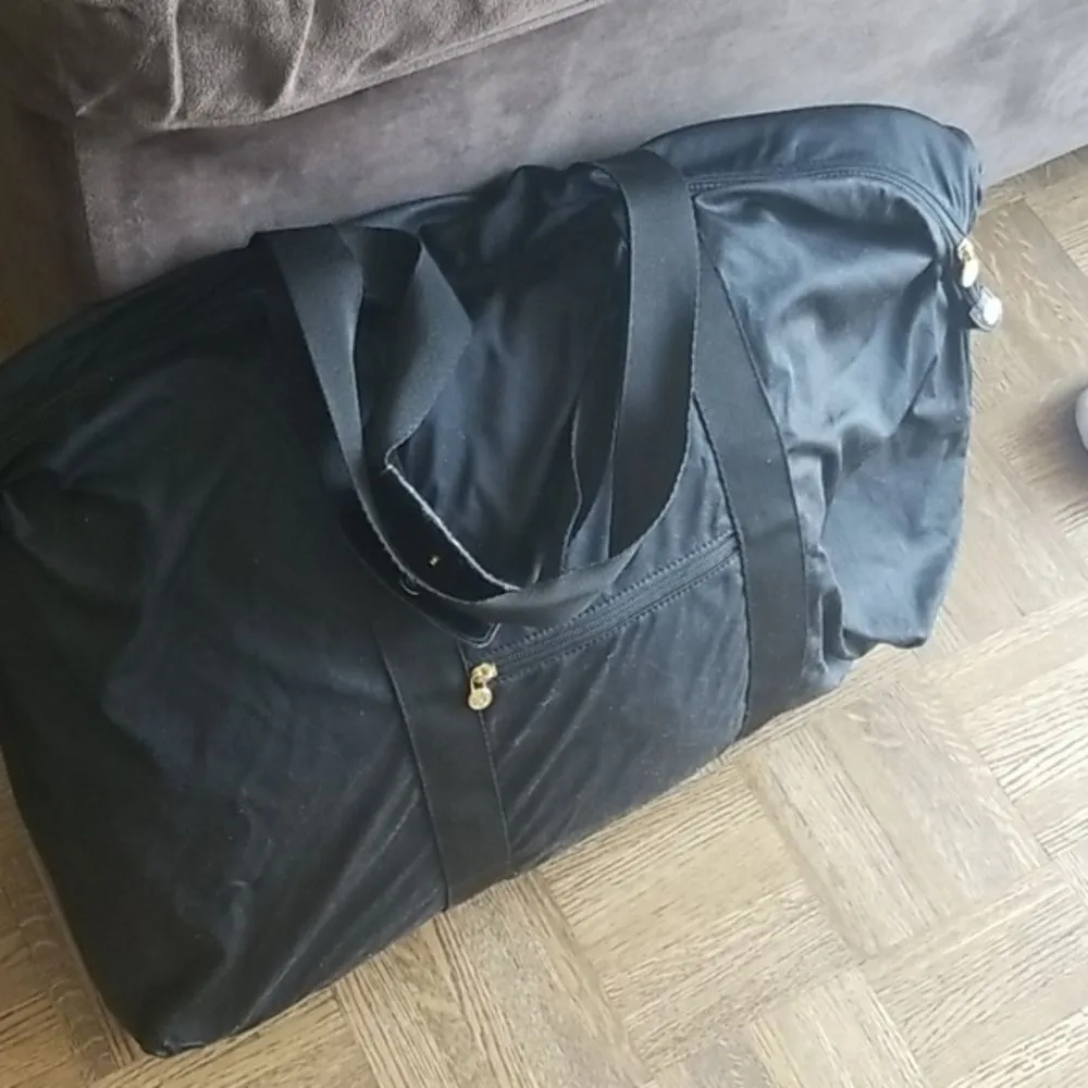 Fendi Black Nylon Weekender Bag Large Travel Tote Duffel Unisex Luggage - Image 9