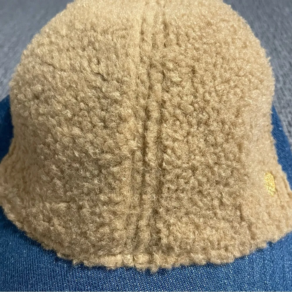 Vince Camuto Faux Fur Denim Baseball Cap - Image 3