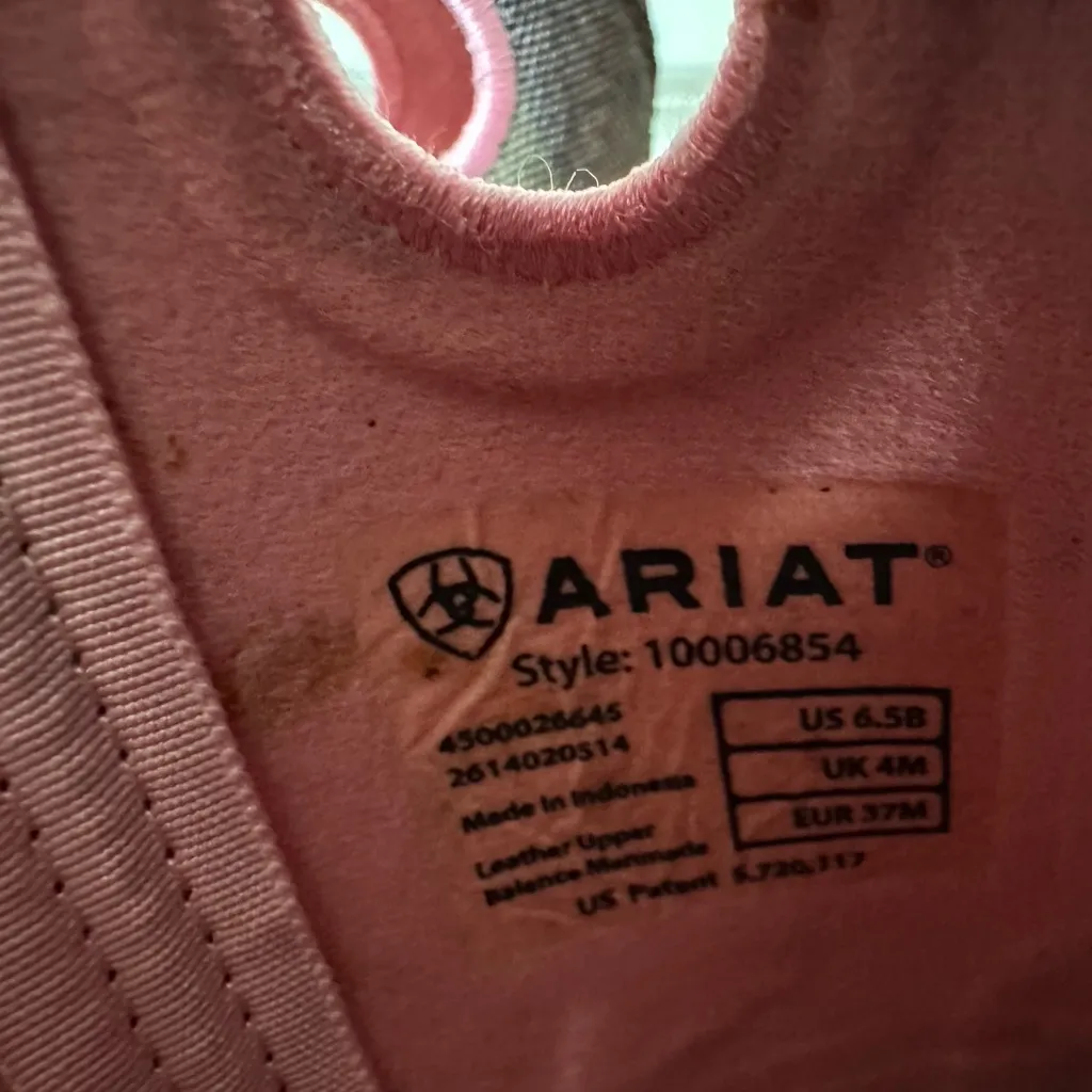 Ariat Fatbaby Womens Cowgirl Western Boots Leather Camo Pink Size 6.5 - Image 8