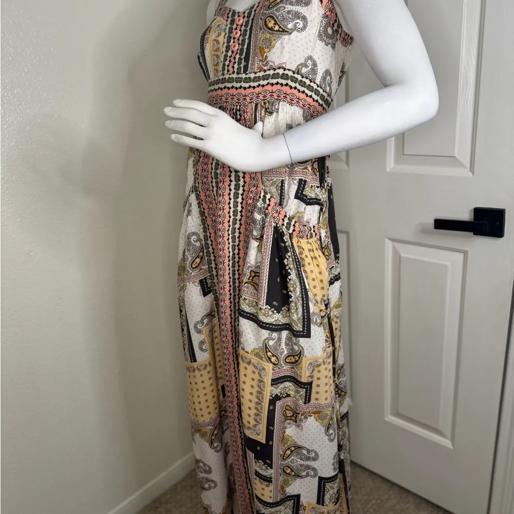 Matilda Jane White and Cream Sundress Resort Wear Size L.  #248 - Image 12