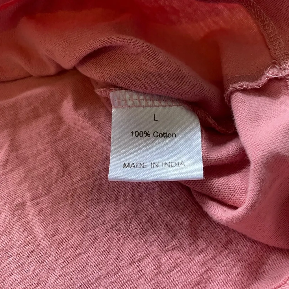 Good Vibes Only Juniors Pink Crop Top Size undefined - Image 8