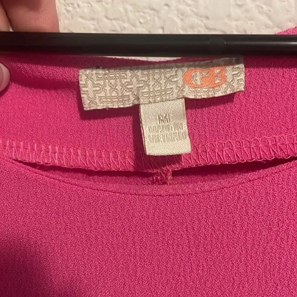 Gianni Bini hot pink shirt dress size Medium - Image 4