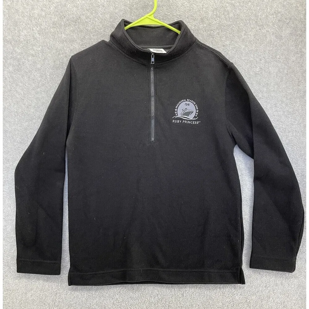 Polar Fleece Princess Cruise Ship Ruby Vintage Sweater 2008 Long Sleeve Small - Image 10