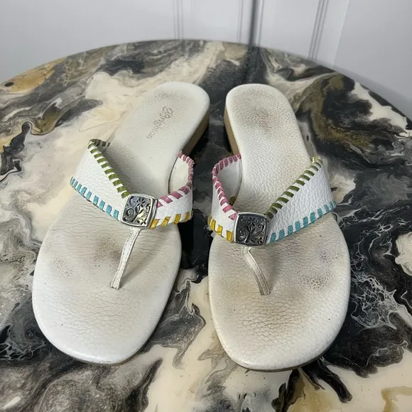 Vintage Y2K Brighton Leather Flip Flop Sandal - Image 2