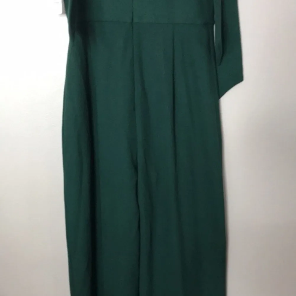 Gianni bini evergreen wide leg Danica jumpsuit with ties at shoulders size 4 - Image 9