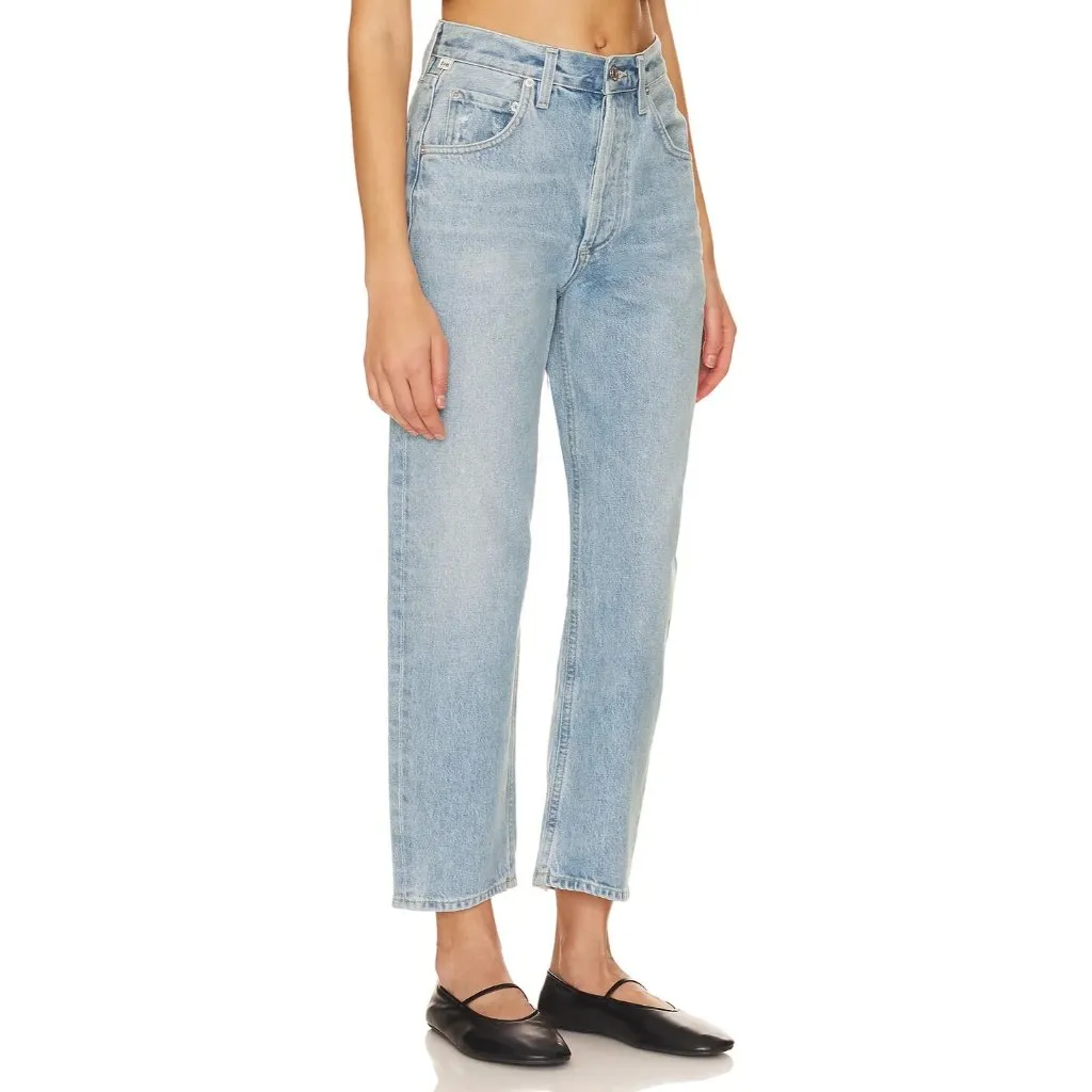 NWT Citizens Of Humanity Dahlia Bow Leg Baby Roll in Ribbon Rigid Jeans 27 - Image 9