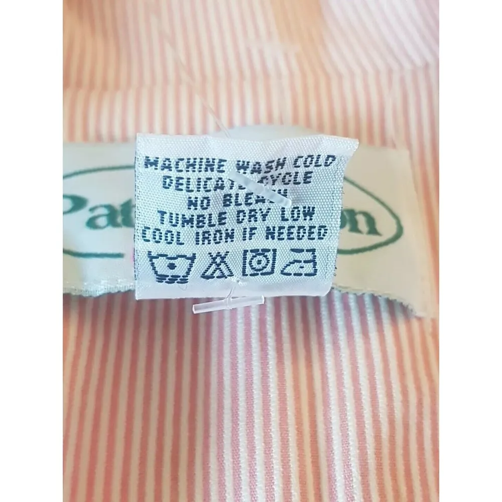 Patchington Womens Blazer Jacket Size PS Size Petite Small Striped Short Cotton Orange - Image 8