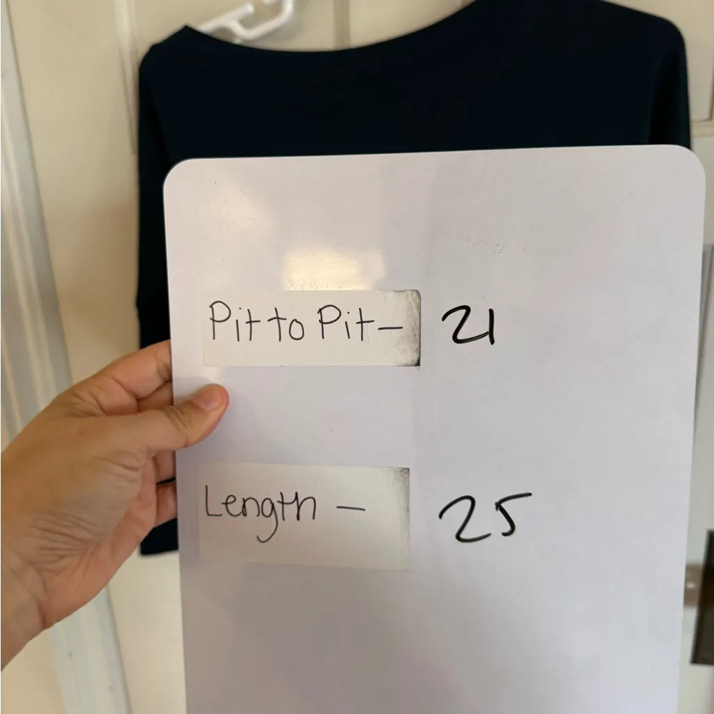 NWT Universal Standard dark teal drop shoulder top Blue Size M - Image 7