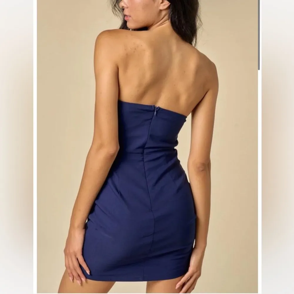 Blue Blush  Benton bustier strapless dress - Image 2