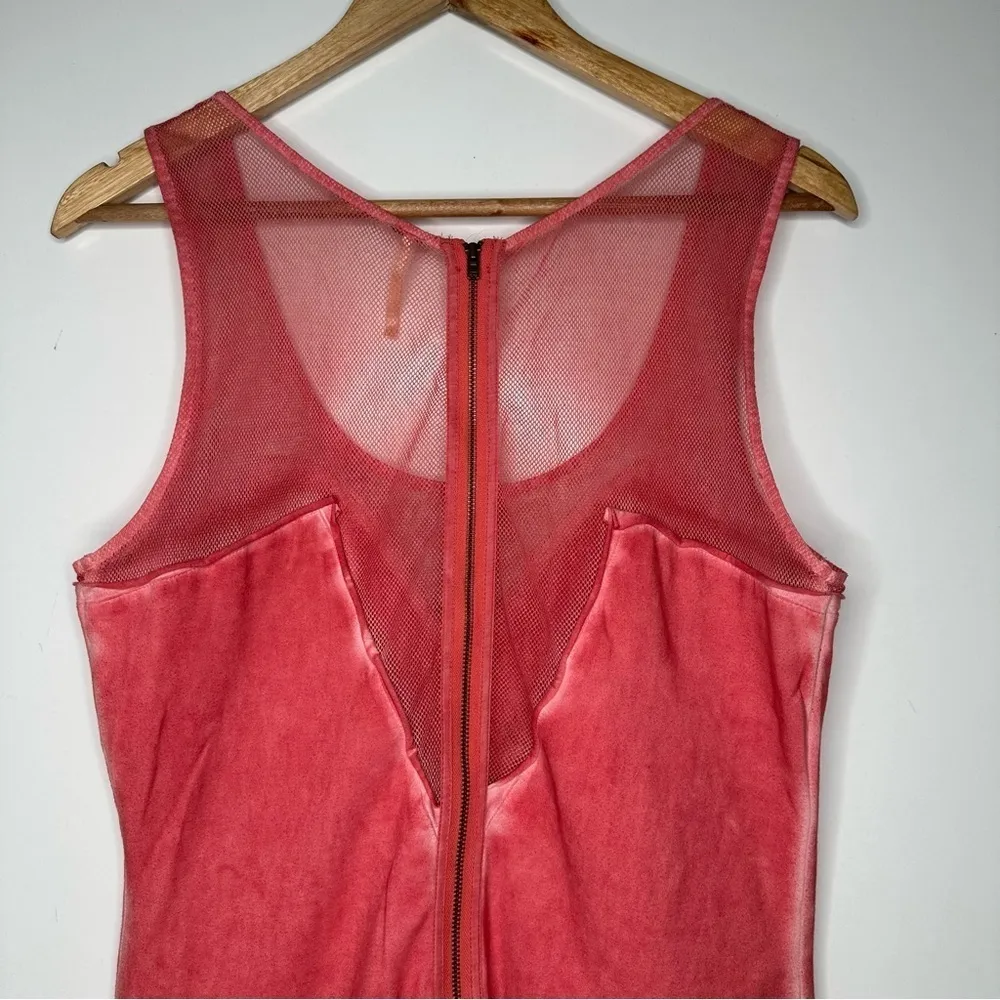 Free People Ice Ice Baby Embellished Sleeveless Mini Dress in Pink Lemonade L - Image 5