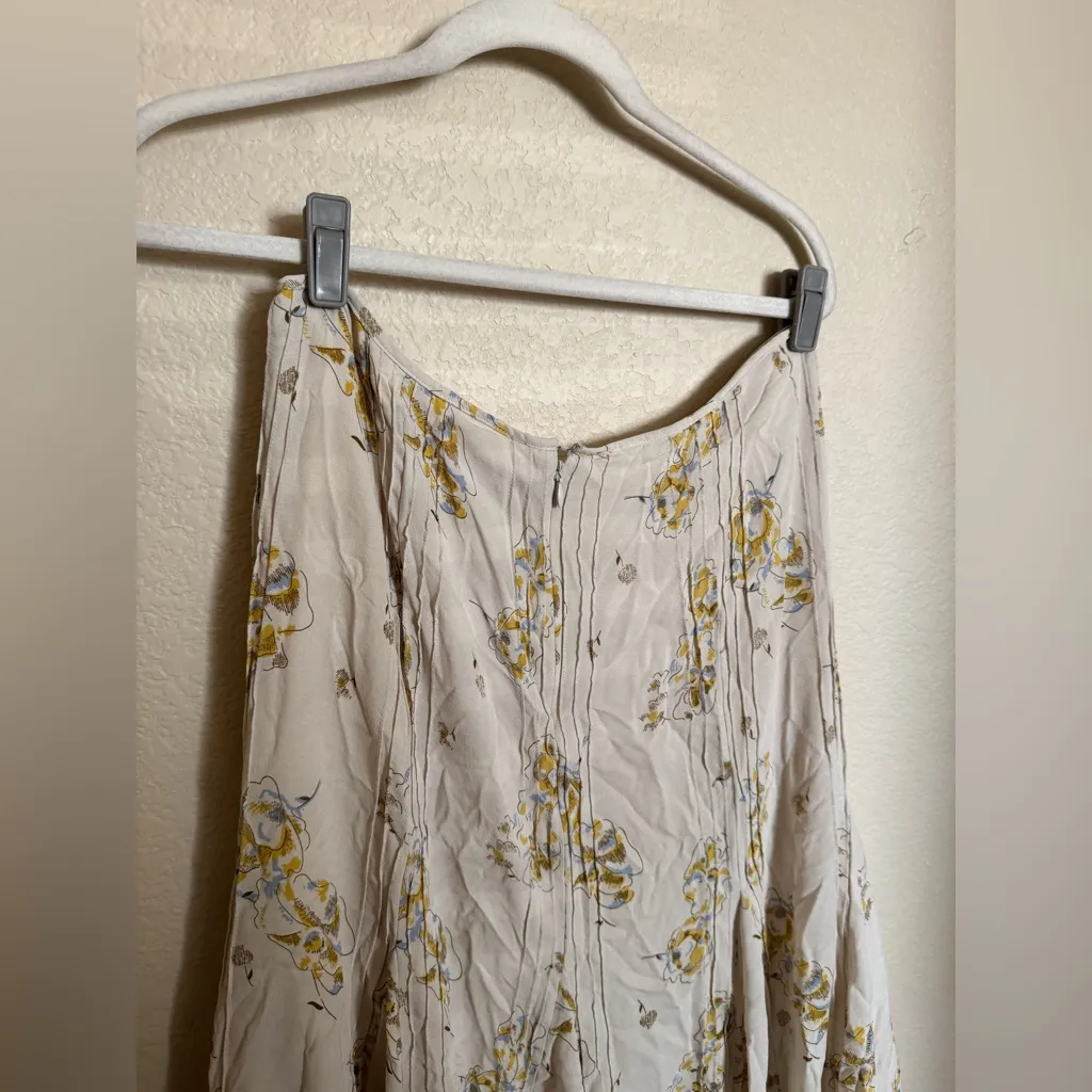 Sundance Floral Silk Cottagecore Prairie Floral Maxi Skirt Sz‎ 8 Handkerchief - Image 4