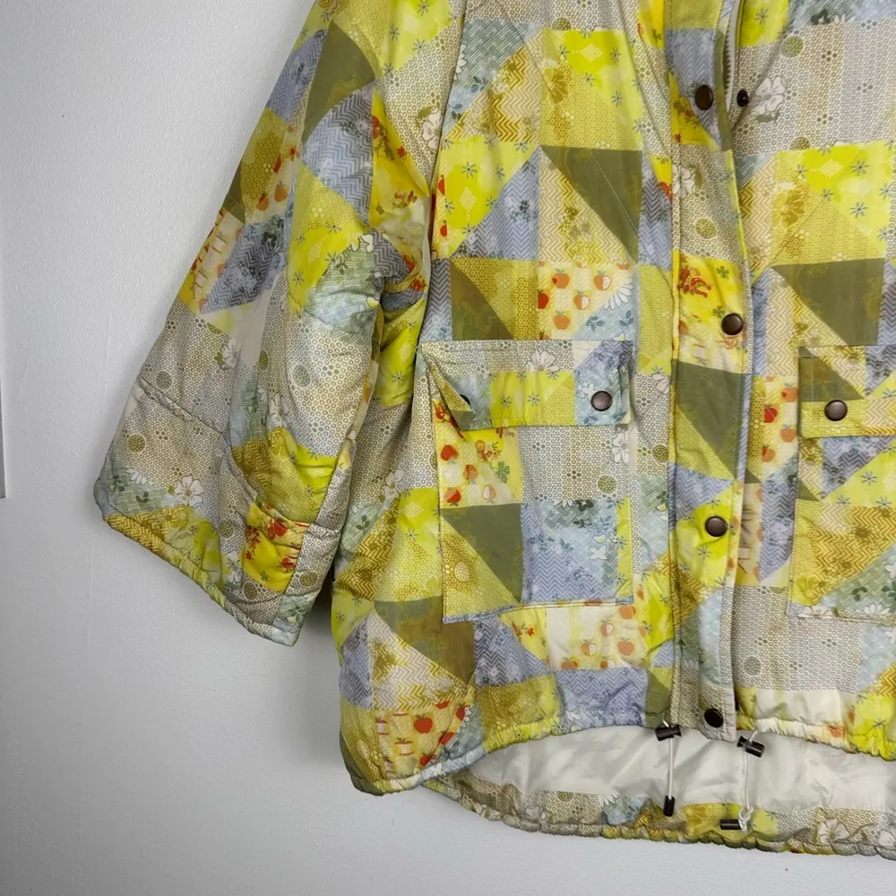 Urban Outfitters Patchwork Oversized Relaxed Boho Kimono Sleeves Jacket Sz S - Image 4