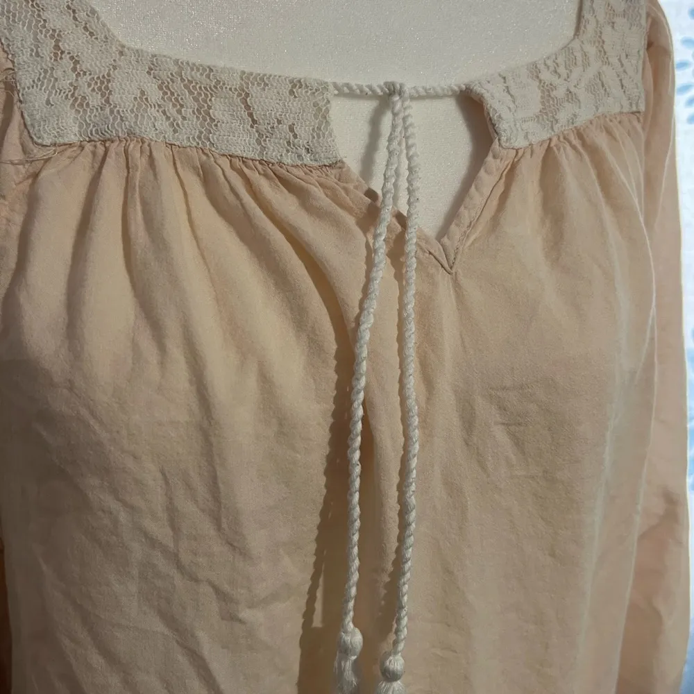 H&M Blush Pink Cotton and Lace Tunic - Image 26
