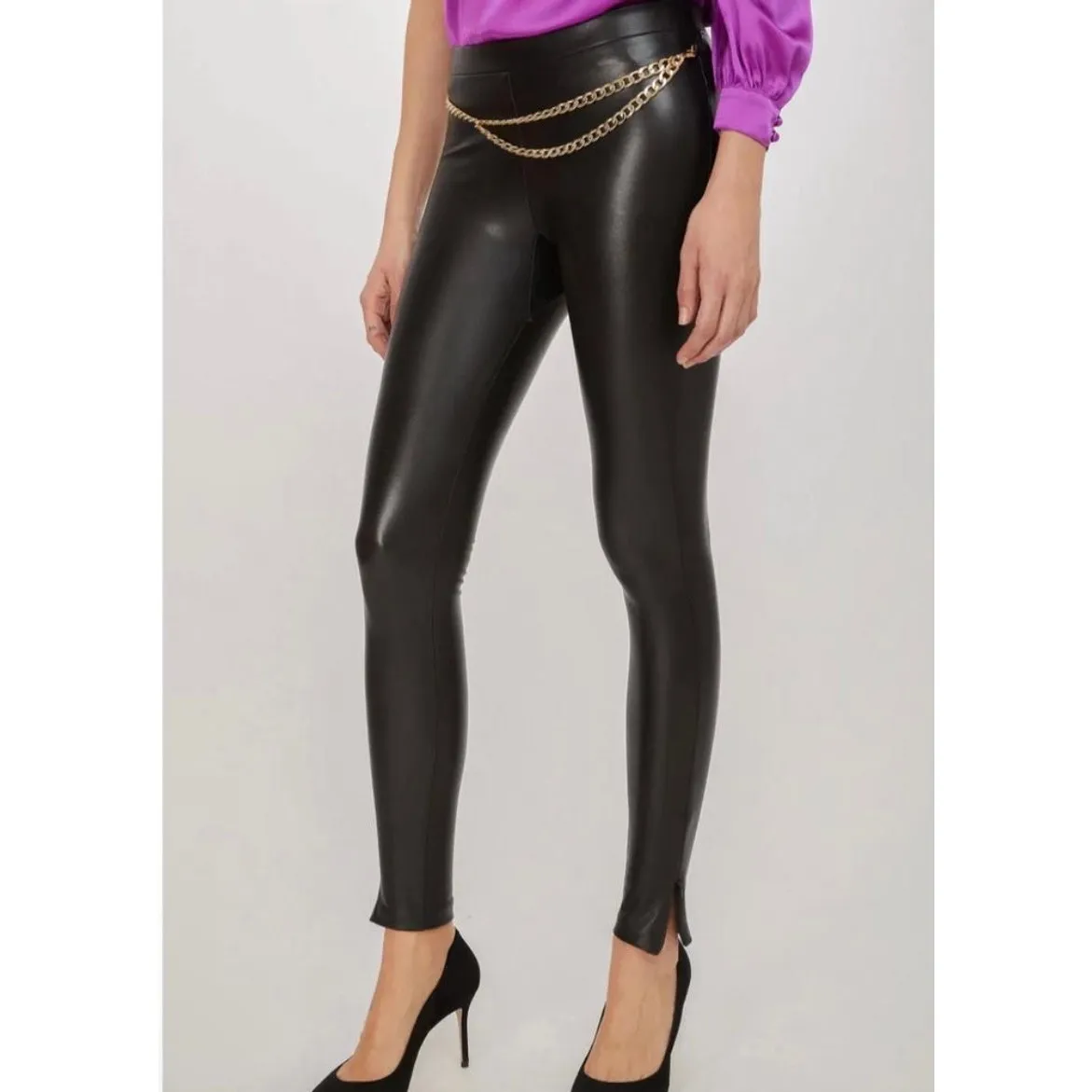 NEW NWT Generation Love Desiree Vegan Leather Leggings size XS - Image 2
