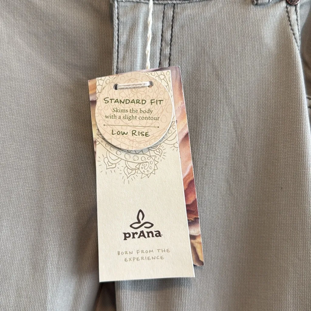 NWT Prana Bedford Canyon Hiking Organic Cotton Standard Low-Rise Pant, 10 Short - Image 2