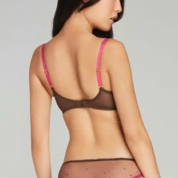 Agent Provocateur Pink and Brown Sheer Bra Size undefined - Image 3