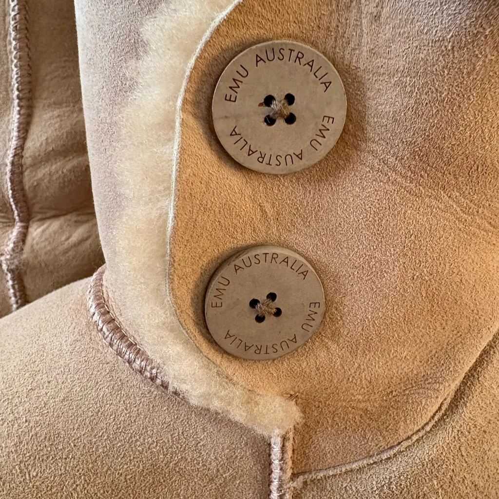 EMU AUSTRALIA Winter Suede Leather Sherpa Boots Size 10 - Image 4