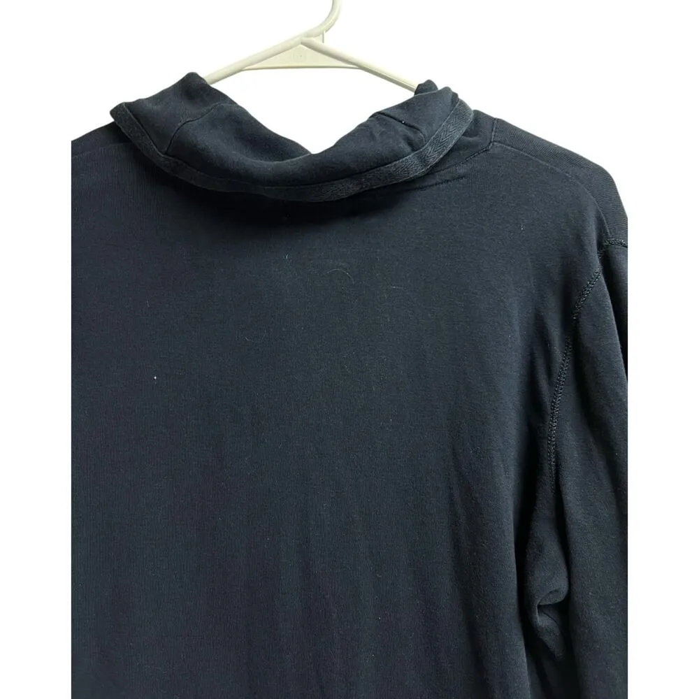 LRL Lauren Jeans Co. Ralph Lauren Navy Blue Women's Pullover Zip XL - Image 7