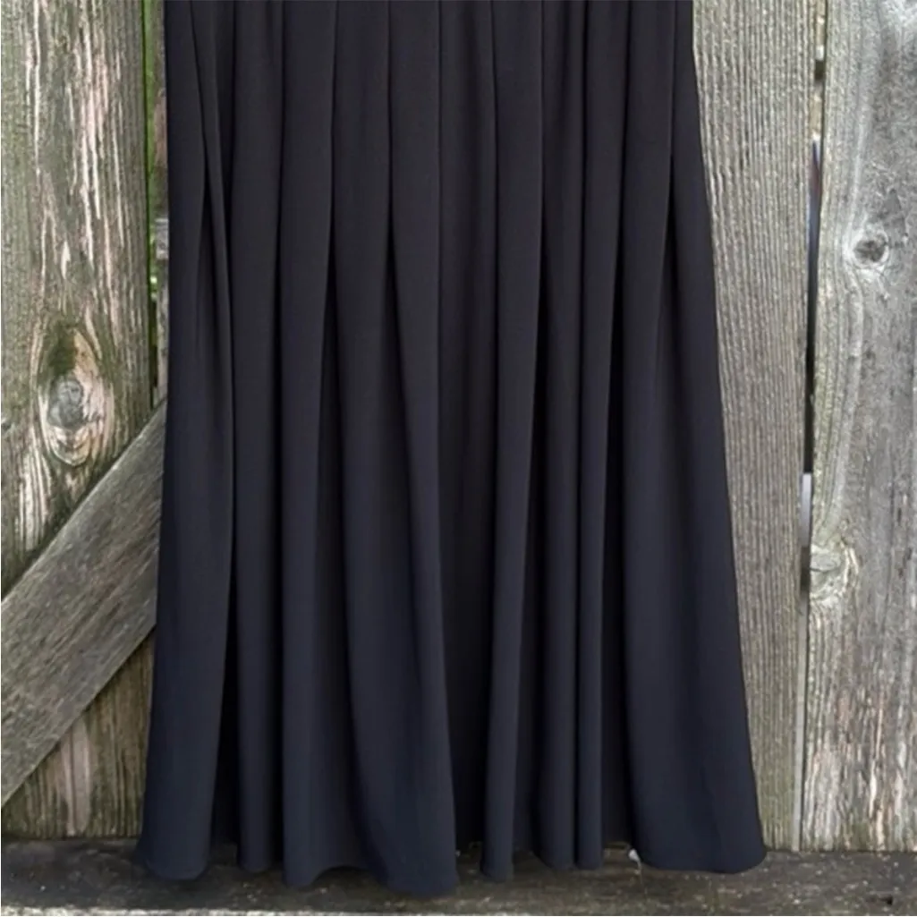 NWT Adrianna Papell Fit Flare Ruched Waist
Lace Panel V Neck Twirl Skirt Dress 4 - Image 7