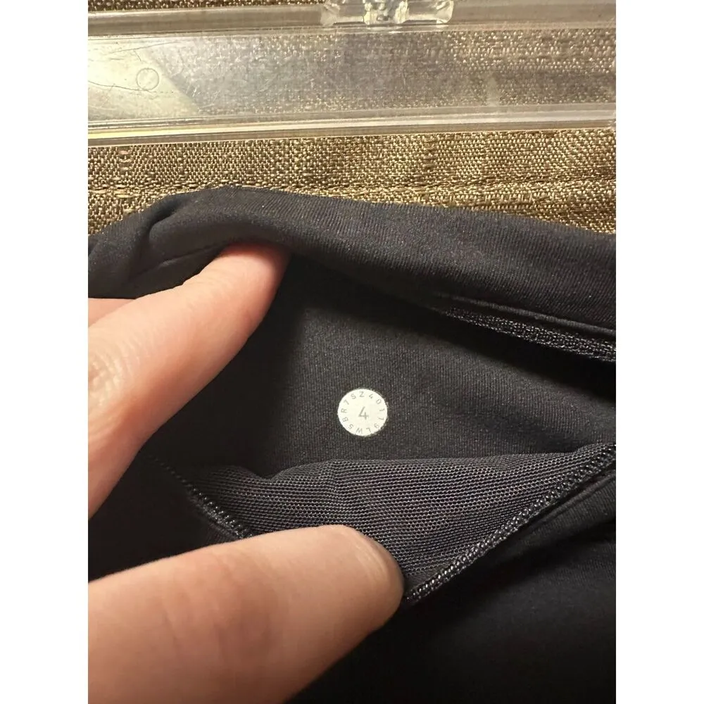 Lululemon Woman’s Speed Up Legging Crop 24” Size 4 Black - Image 3