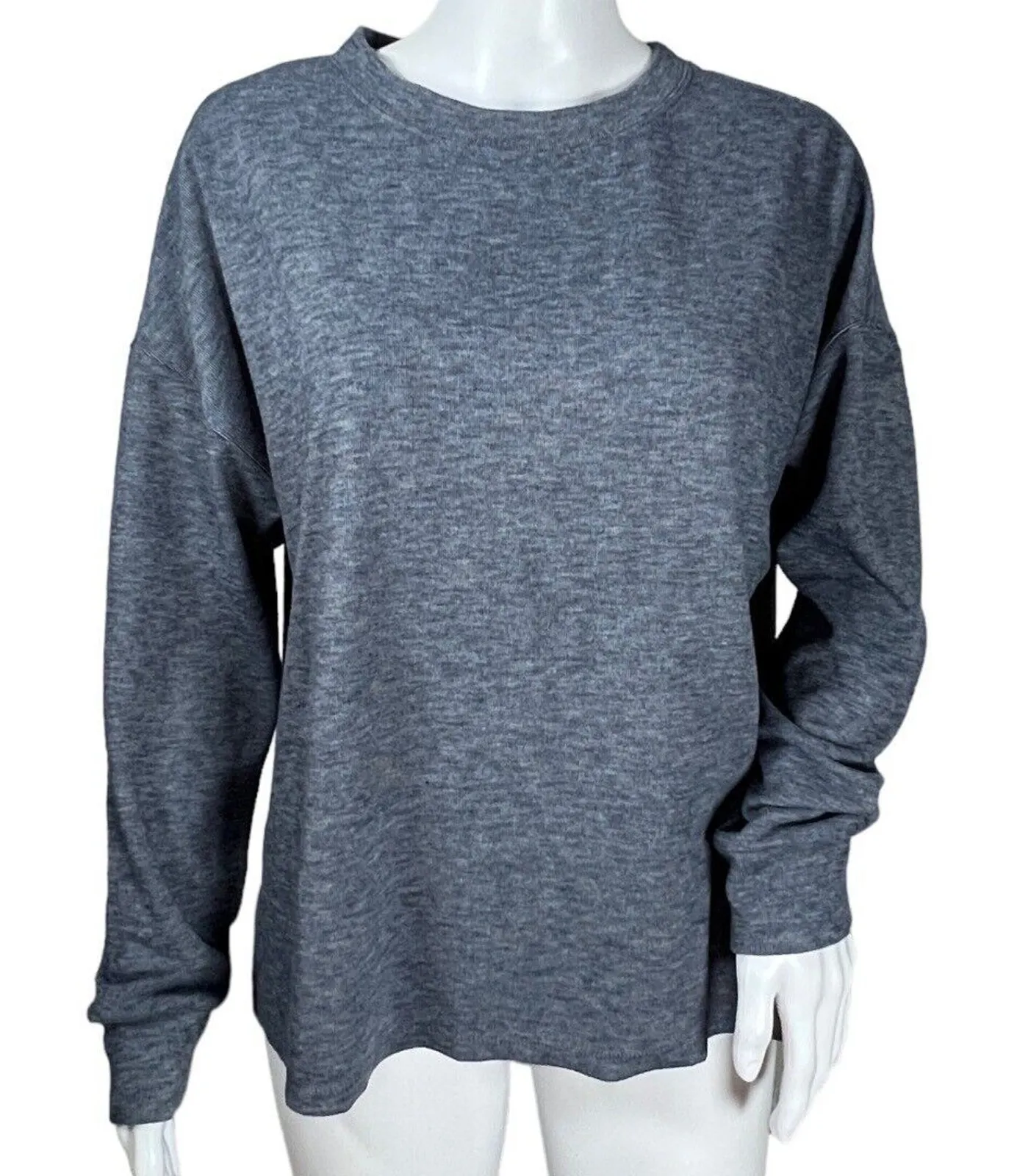 Dylan Shirt Womens Small Gray Blue Warm Soft Comfortable Sweatshirt Athleisure - Image 1