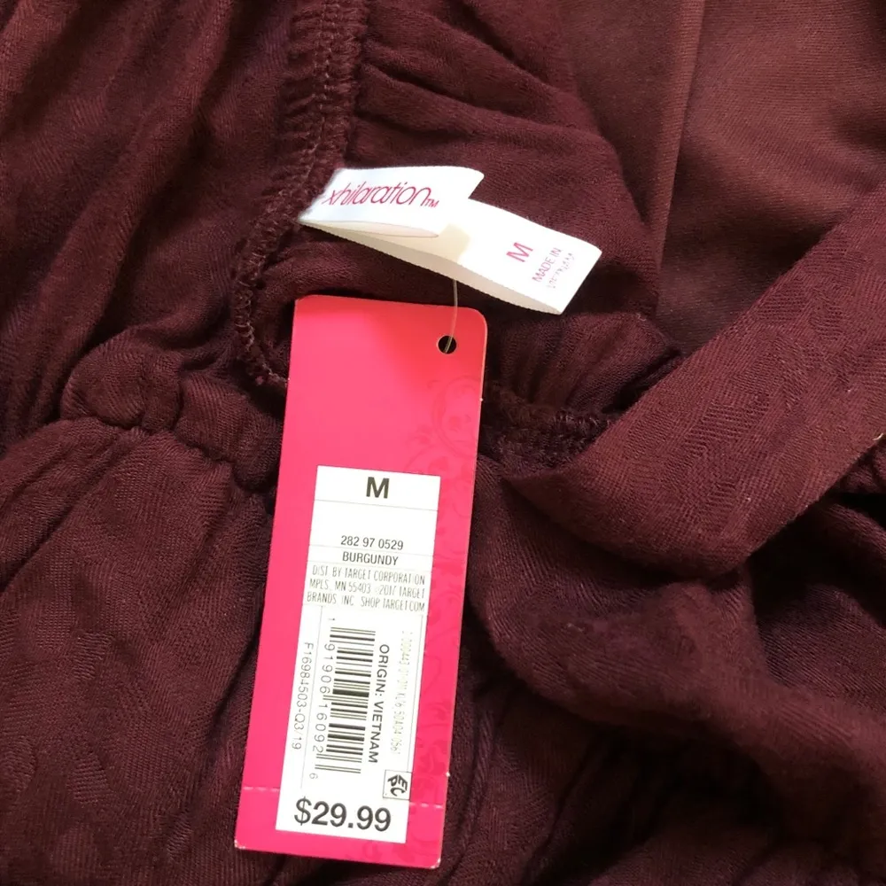 XHILARATION burgundy one piece romper - Image 10