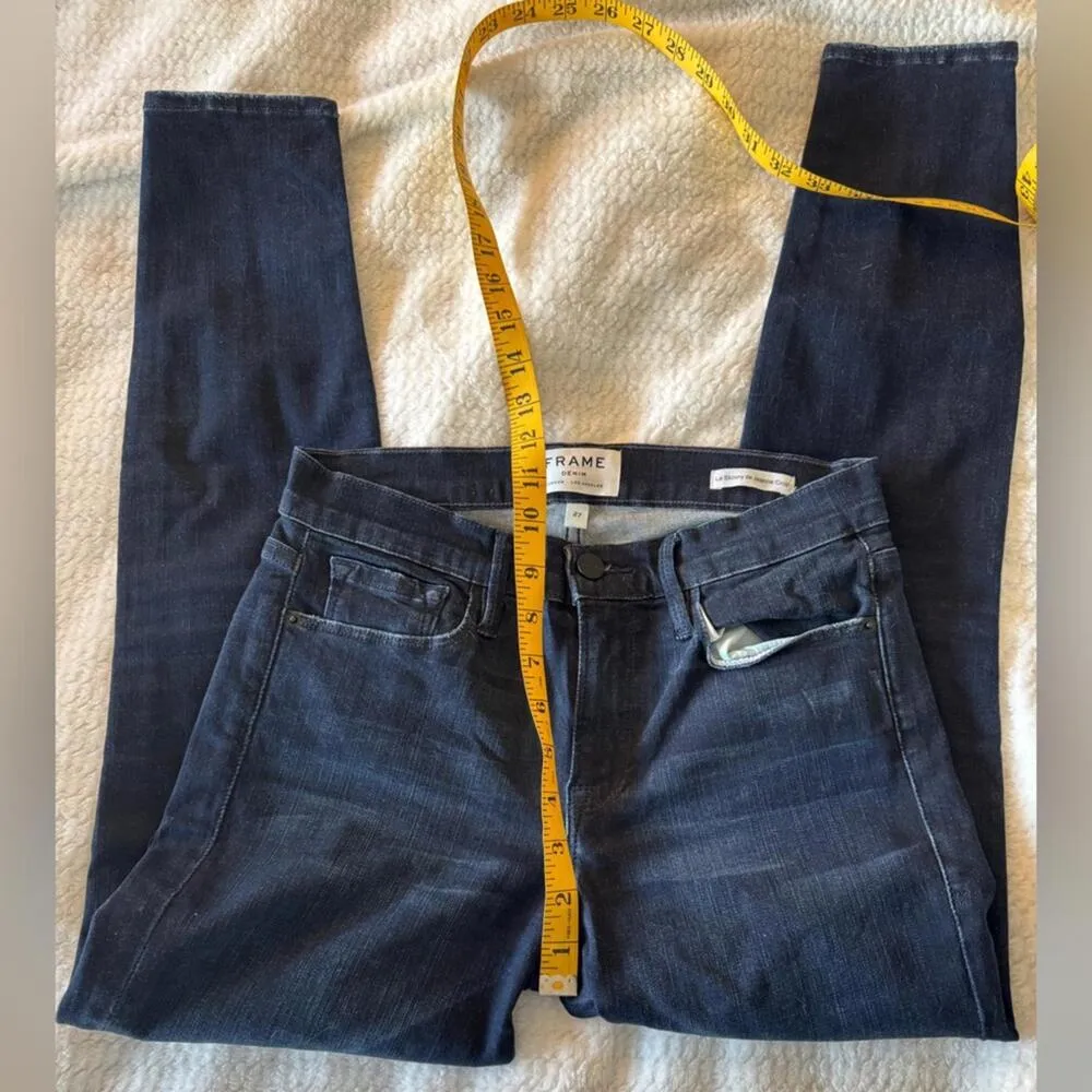FRAME Le Skinny de Jeanne Crop Jeans - Dark Wash - *small flaw* - Image 5