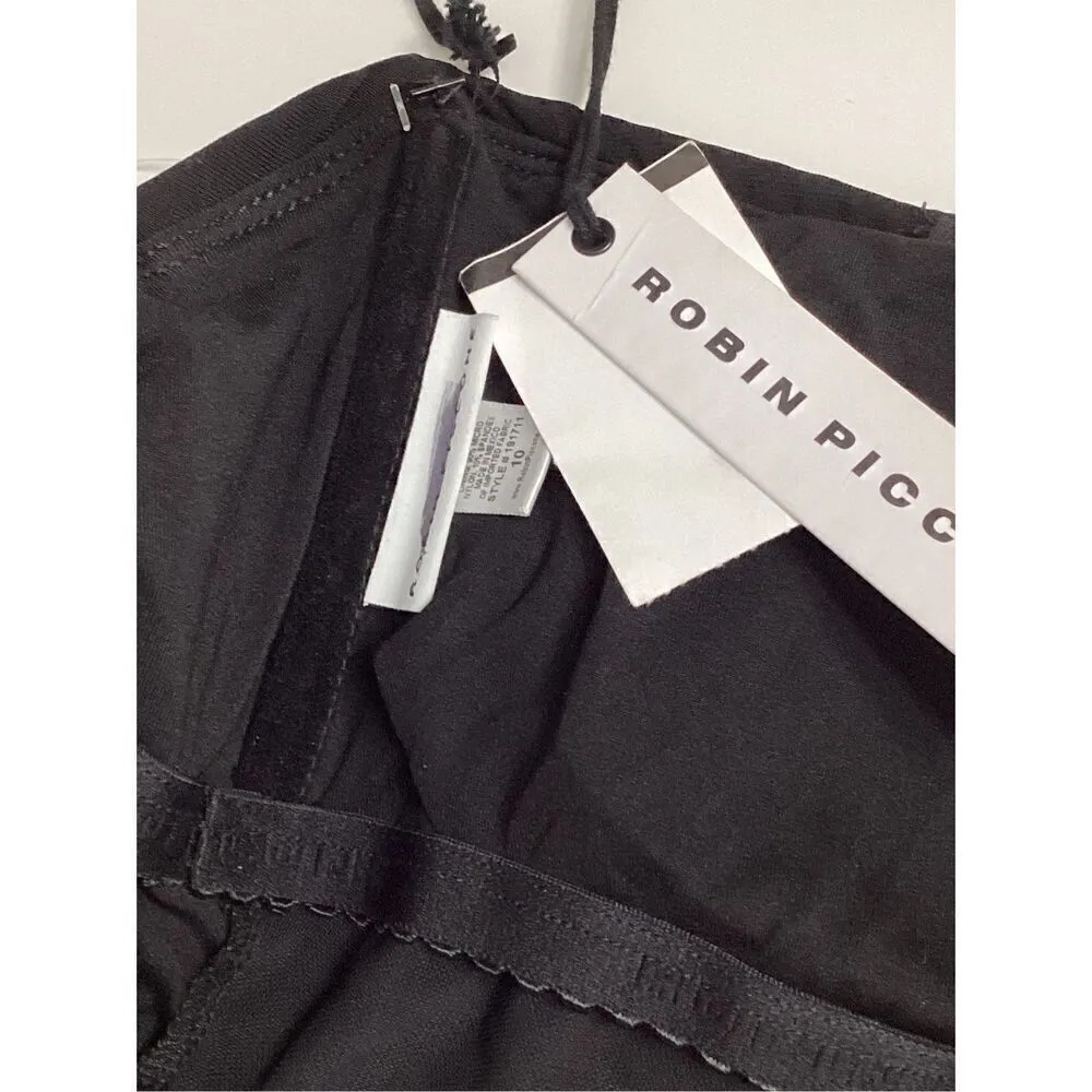 New. Robin Piccone black bandeau one piece. Size 10. Retails $179 - Image 7