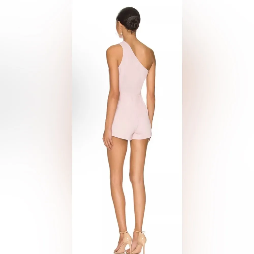 superdown  Alexa One Shoulder Romper in Pink Size Medium - Image 7