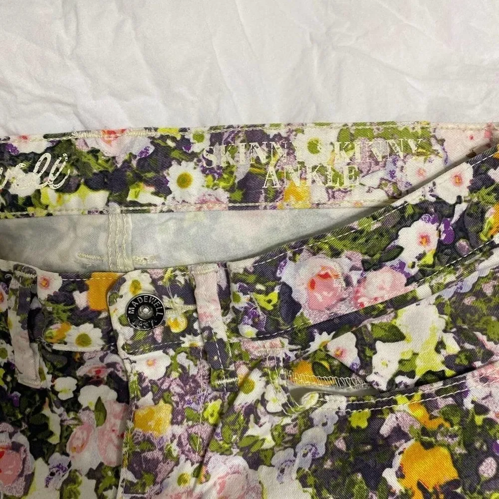 Madewell Prairie Floral Skinny Skinny Ankle Jeans-27 - Image 5