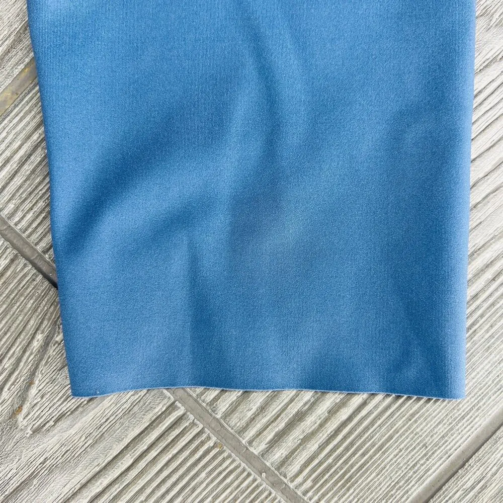 Blue Raw Hem Soft Yoga Jogger Leggings Size Xl - Image 2