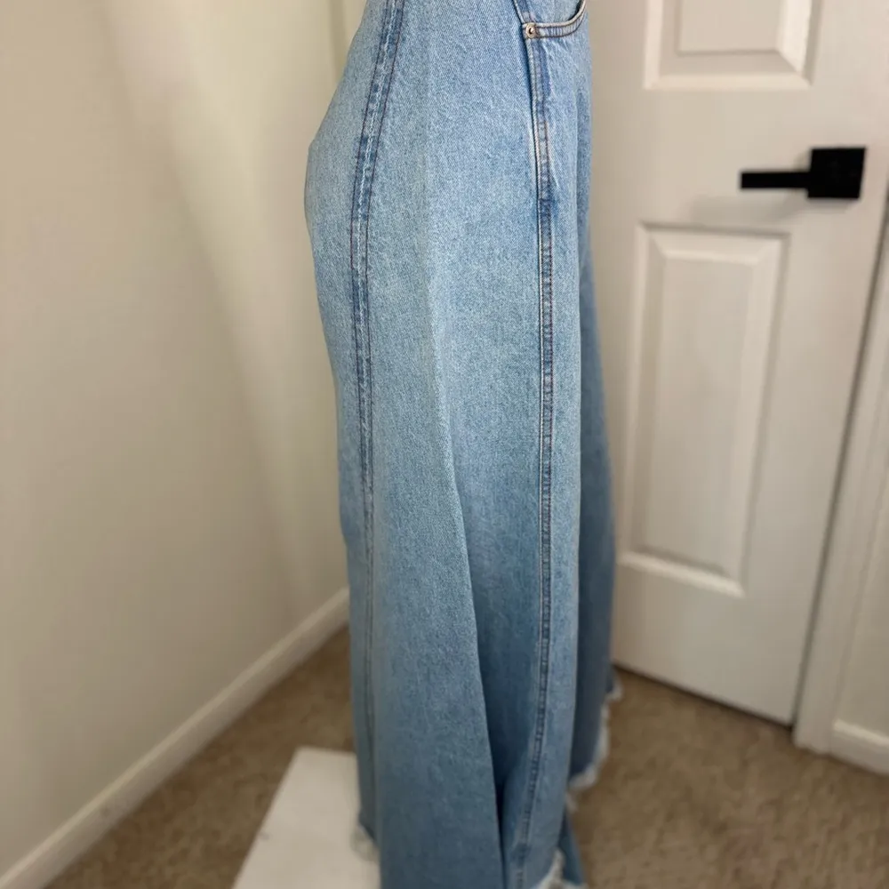 FARM Rio Blue Flare Wide Leg Jeans - Image 4