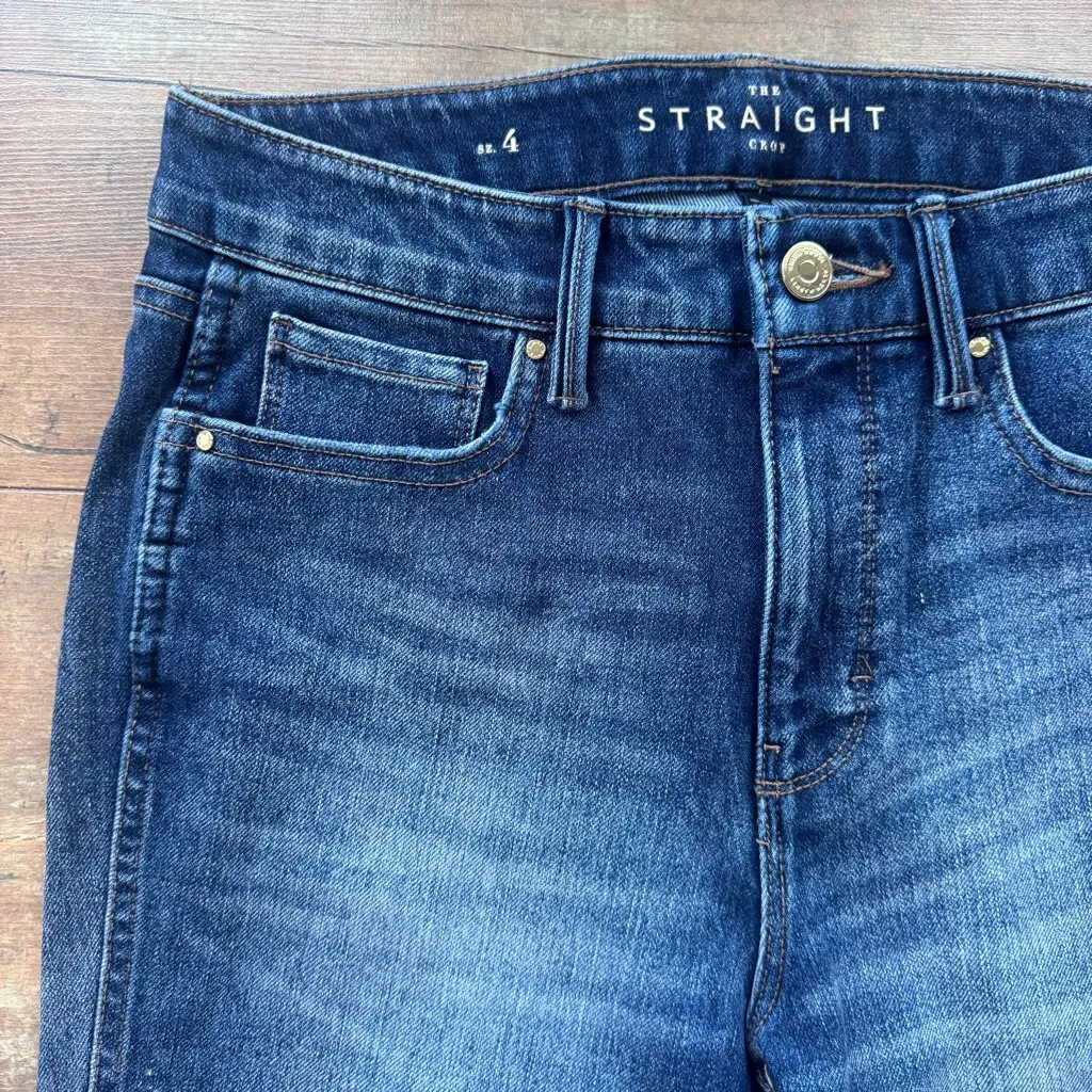White House Black Market The Straight Crop Sculpt High Rise Stretch Jeans Size 4 - Image 4