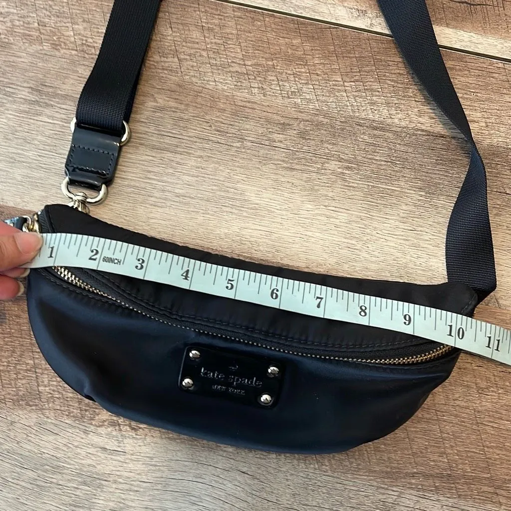Kate Spade Nylon Fanny Waist Belt Back Crossbody Small Black‎ - Image 6