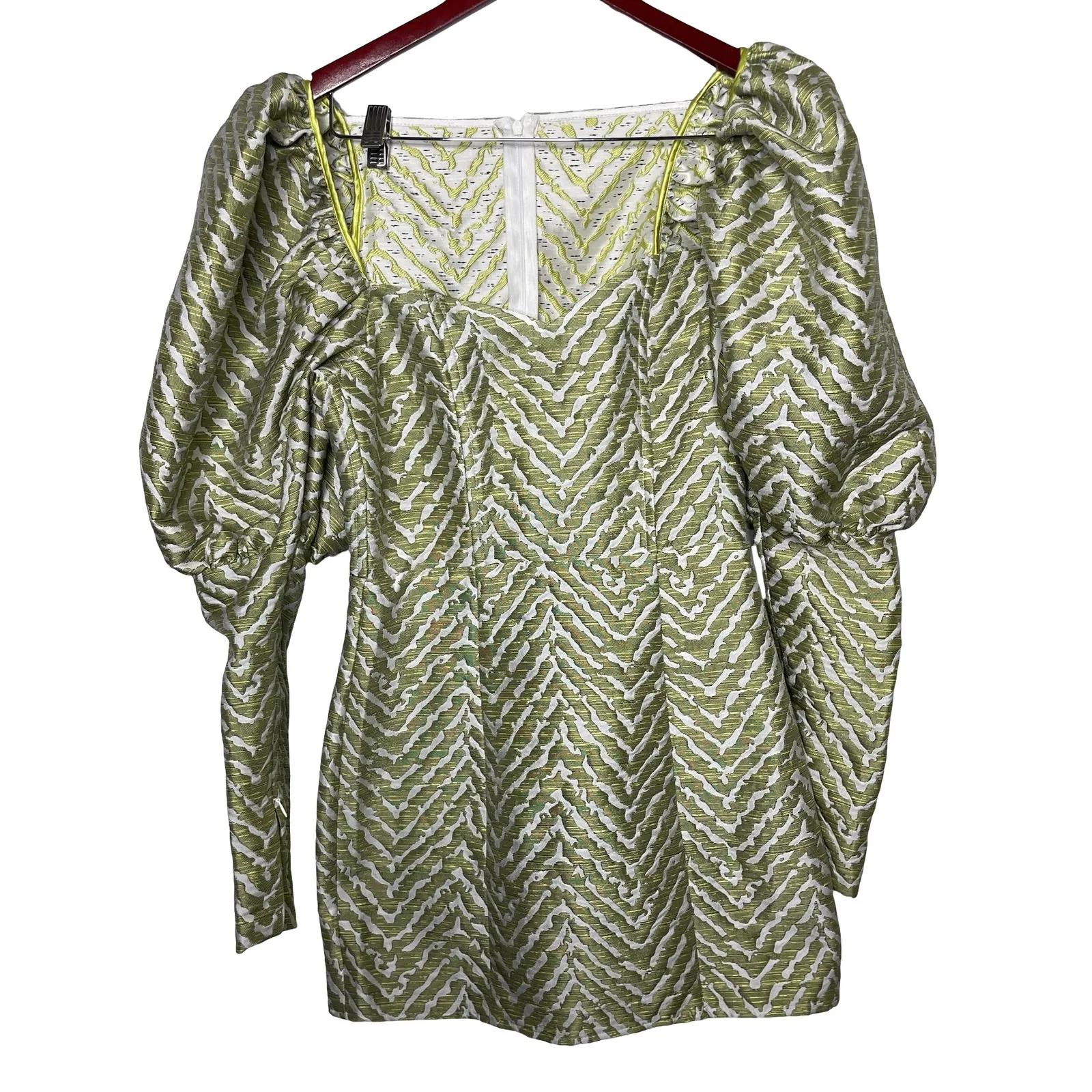 ROTATE Birger Christensen Oksana Jacquard Mini Dress - Image 3