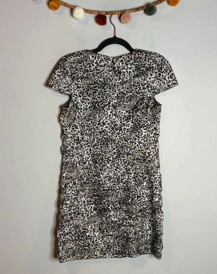 Vivienne Tam Animal Cheetah Leopard print textured dress - Image 4