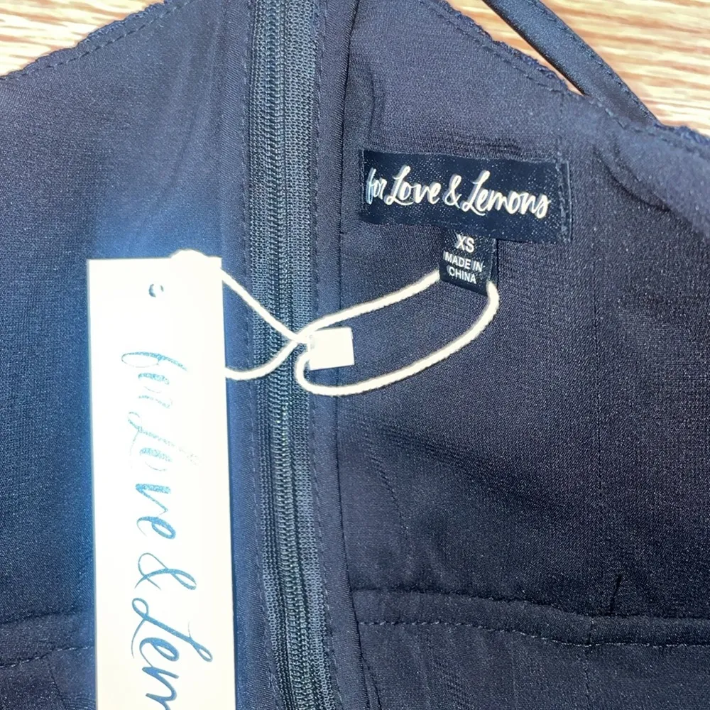 NWT for love and lemons black lace mini dress - Image 2