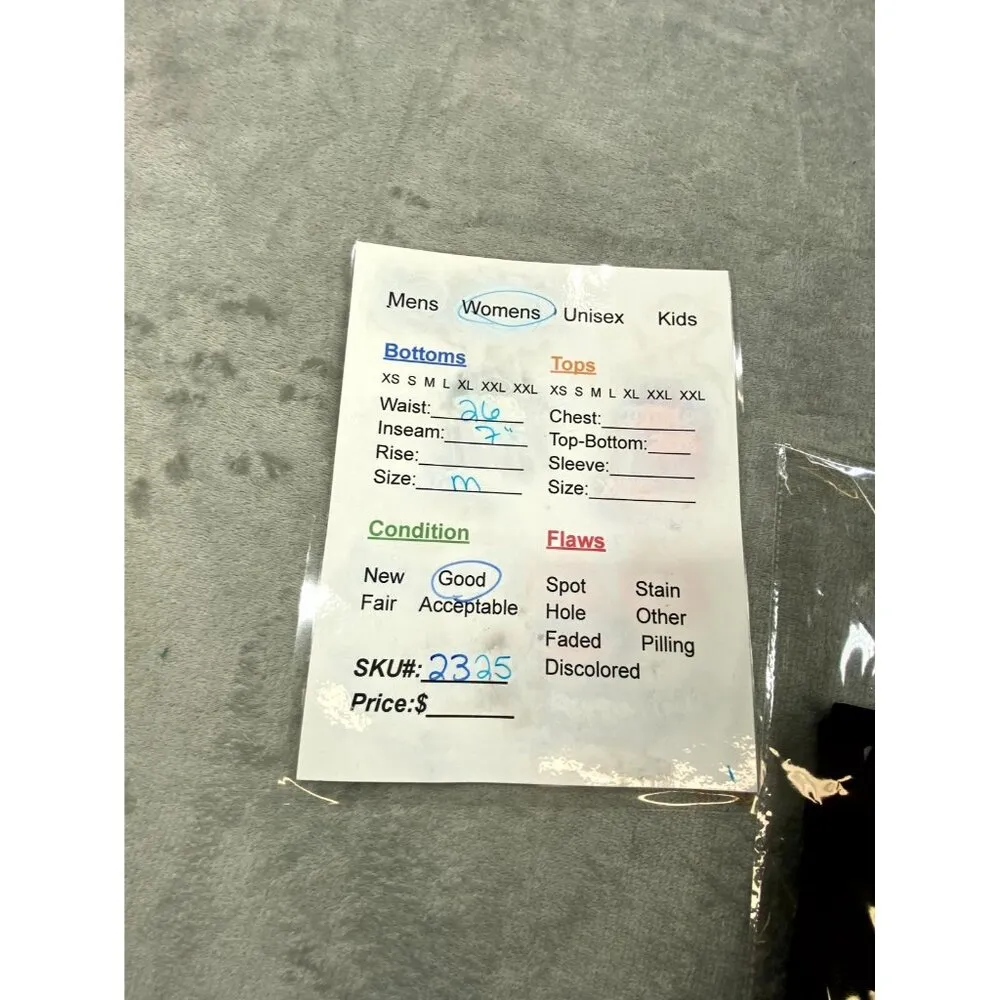 Nike Pro Shorts Womens Medium Black Dri-Fit Swoosh Elastic Waist Compression - Image 8