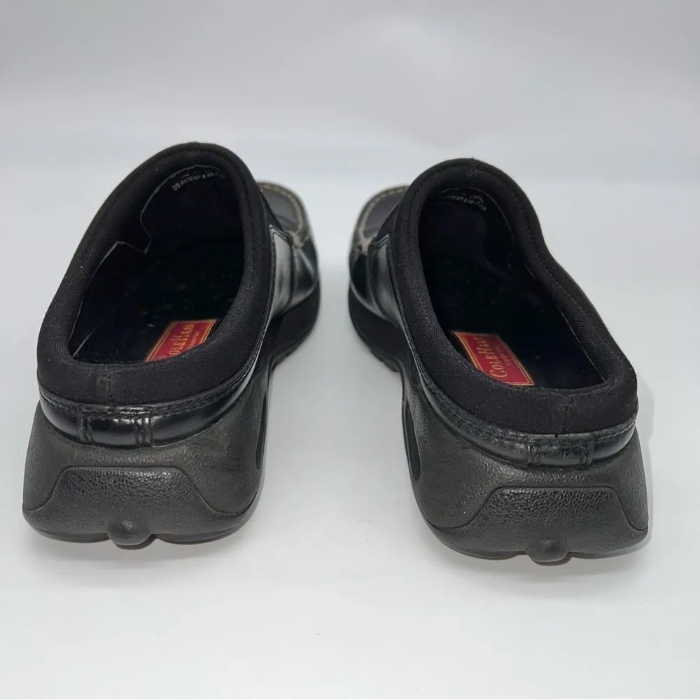Cole Haan Collabor Women's Country Air Black Leather Mules w/Athletic Outsoles-7 - Image 5