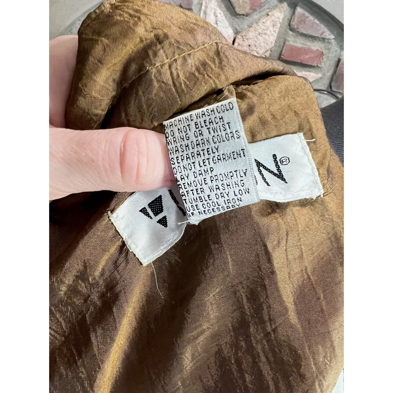 Jacket windbreaker floral mustard rust green 1980s Yellow Size XL - Image 11