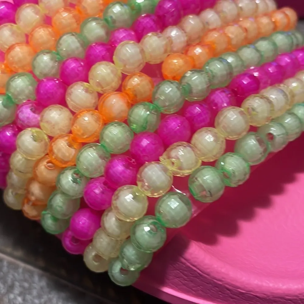 NWT JESSICA SIMPSON Colorful Beaded Slip On Sandals Women 7 Slides Pool Beach - Image 10