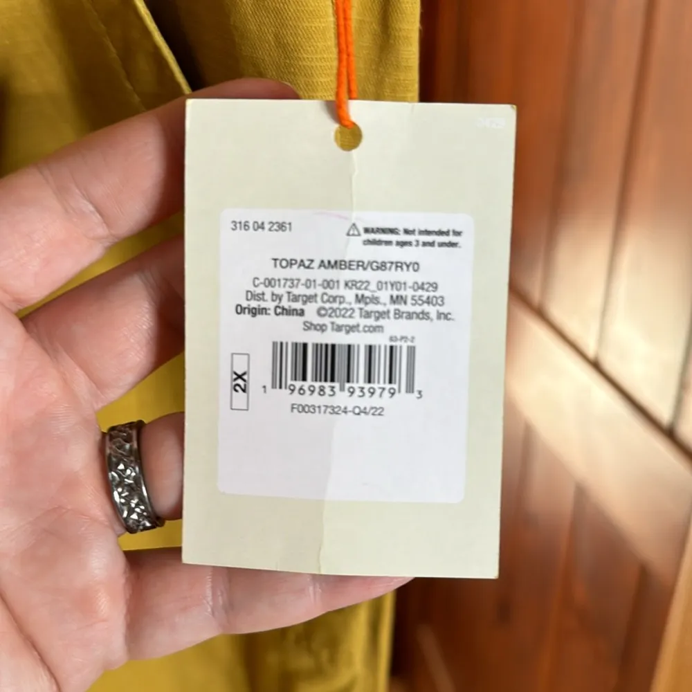 Knox Rose Women's Relaxed Fit Tapered Jogger Pants Topaz Amber Size 2X - Image 8