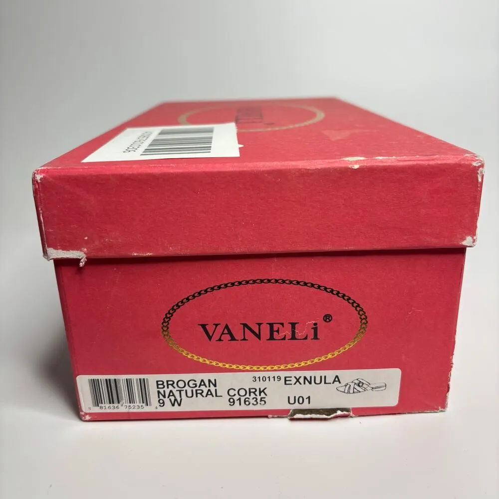 VANELi Brogan Exnula Huarache Sandals in Natural Cork (Wide) Tan Size 9 - Image 8