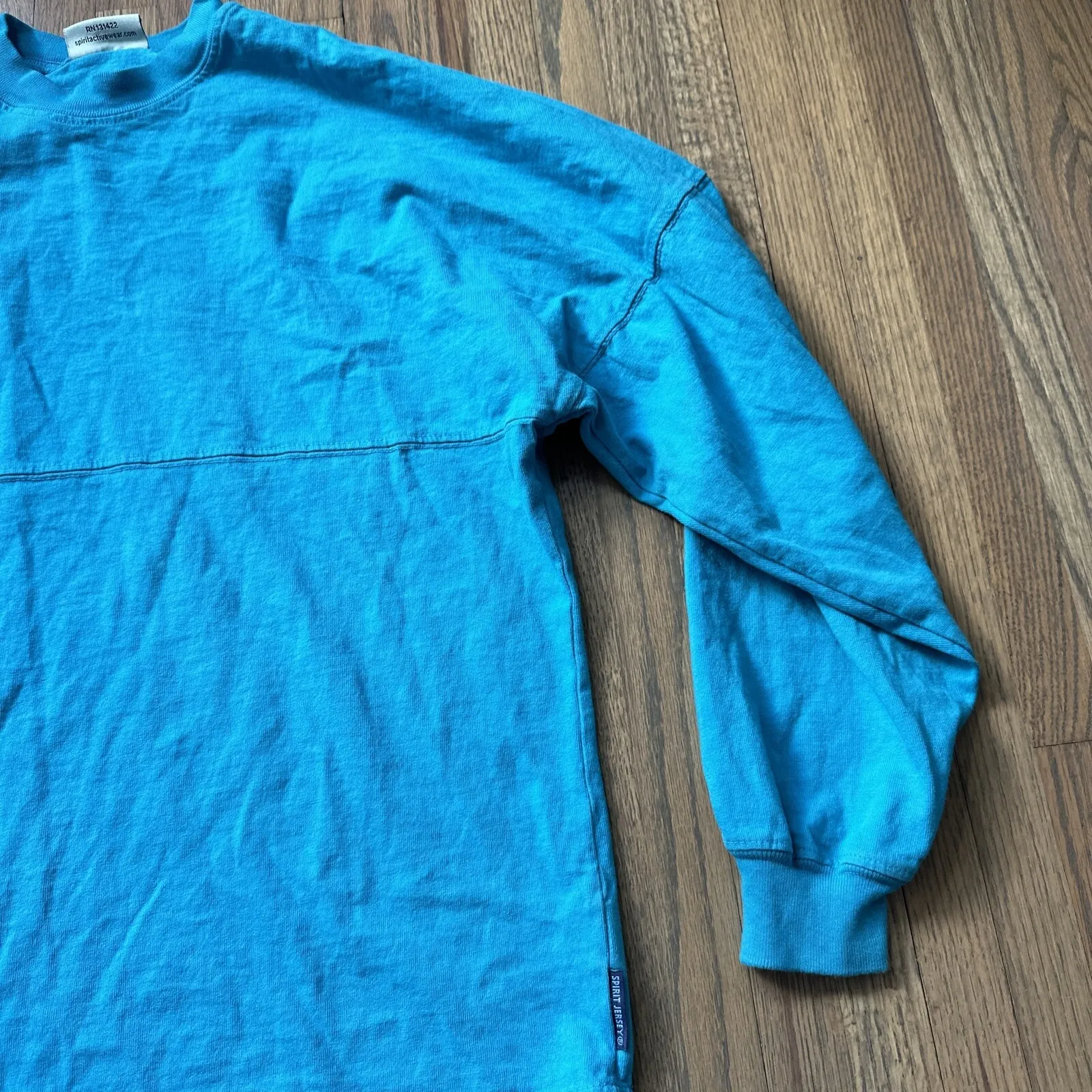 Spirit Jersey Women's SZ XS Blue Long Sleeve Swimming Team Sports Coverup Shirt - Image 10